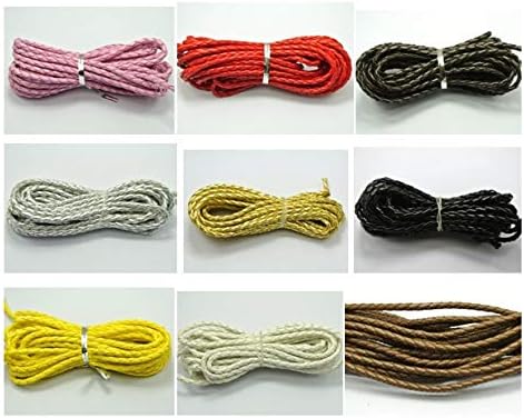 25meter Braided Bolo Leatherette Jewelry Cord 4mm Multicolor Optional Craft Decorative Rope acessories Bead roll Hand Tablet DIY