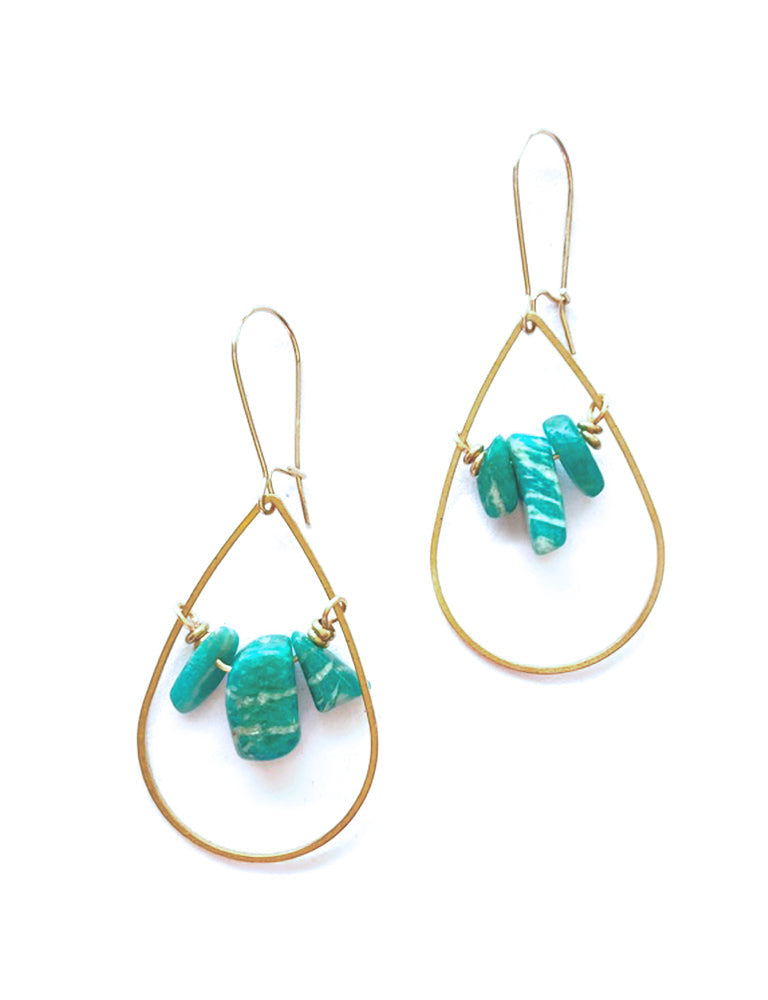 Amazonite Drop Earrings